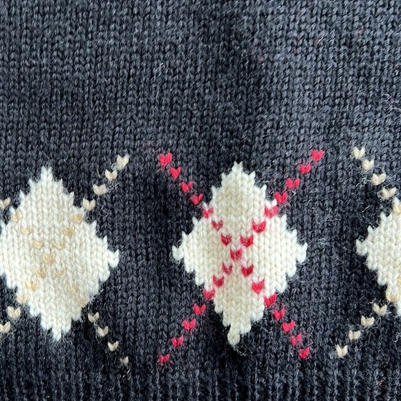 Janie and jack black argyle wool sweater vest - Picture 3 of 7